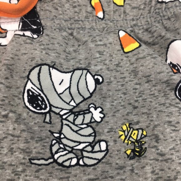 2pc Munki Munki Halloween Snoopy Womens Pajama Set Lounge Shorts Plus Size 1X 2X - Picture 9 of 11
